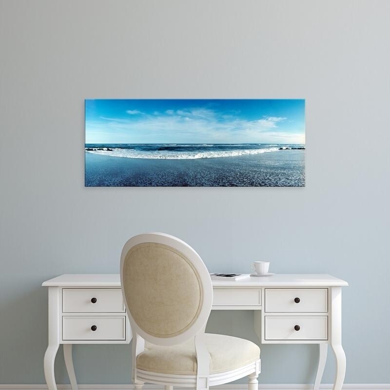 Easy Art Prints Panoramic Images's 'View of the Atlantic Ocean at Fort Tilden beach, Queens, New York City' Canvas Art