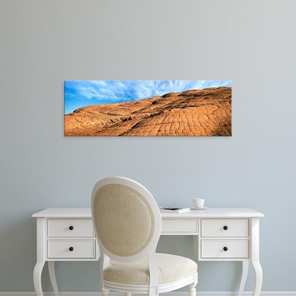Easy Art Prints Panoramic Images's 'Petrified dune with complex layering, Snow Canyon State Park, Utah' Canvas Art