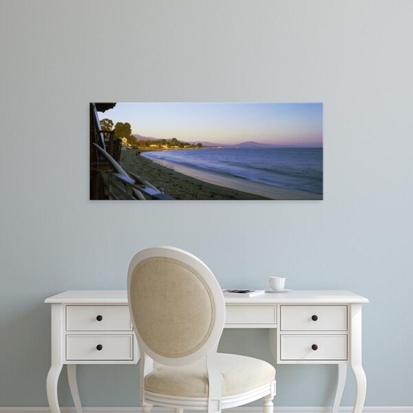 Easy Art Prints Panoramic Images's 'Butterfly Beach, Montecito, California, USA' Premium Canvas Art
