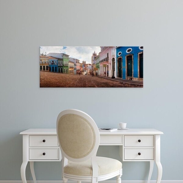 Easy Art Prints Panoramic Images's 'Colorful buildings, Pelourinho, Salvador, Bahia, Brazil' Premium Canvas Art