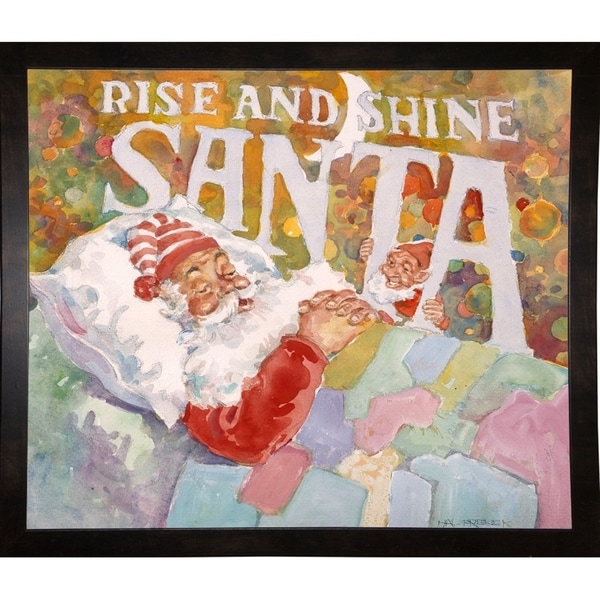 Rise And Shine Santa-HALFRE40130 Print 28"x33" by Hal Frenck