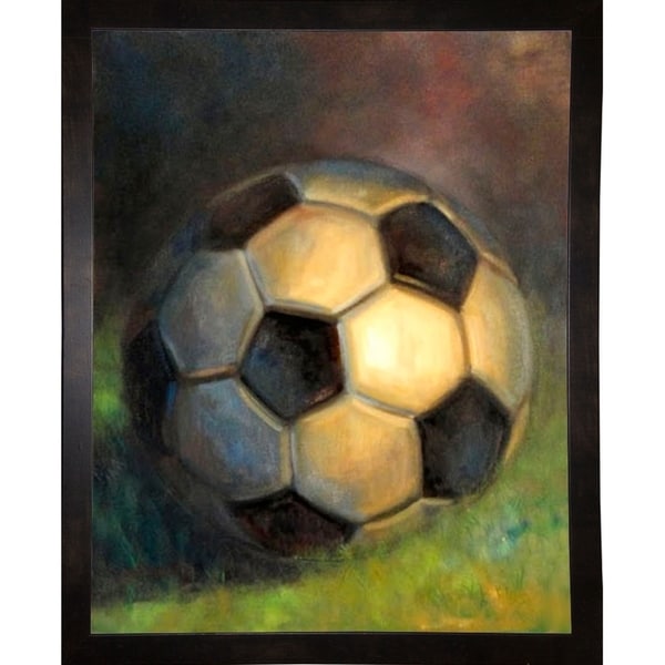 Soccer Ball-HALGRO111544 Print 18"x14.5" by Hall Groat II