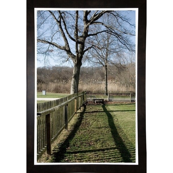 Backyard Fence And Tree-HARLAN90062 Print 20"x13.25" by Harold Silverman - Landscapes