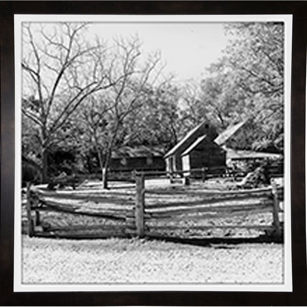 The Barnyard Group-HARTRE97762 Print 20"x20" by Harold Silverman - Trees & Old Fences