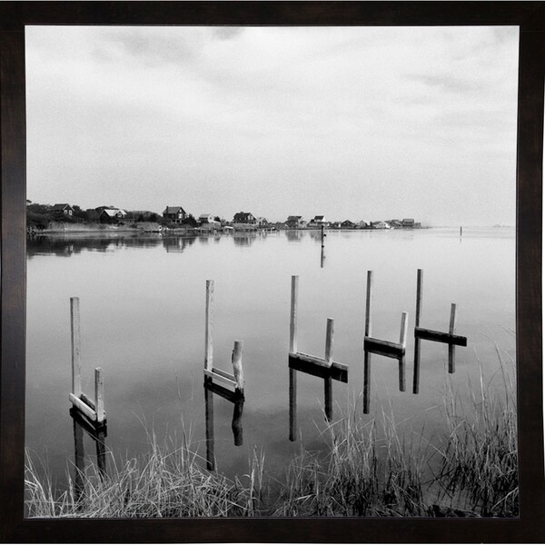 Boat Tieups-HARLAN75652 Print 20"x20" by Harold Silverman - Landscapes