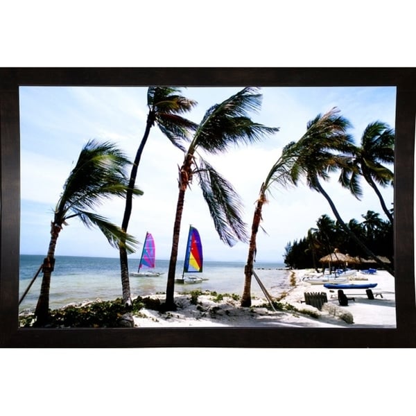 Island View Plate #1-HARBEA53576 Print 11"x17" by Harold Silverman - Beach, Palms & Lighthouses
