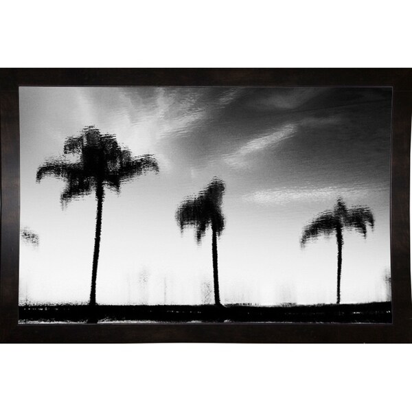 Misty Water Reflection-HARBEA68972 Print 16"x25" by Harold Silverman - Beach, Palms & Lighthouses