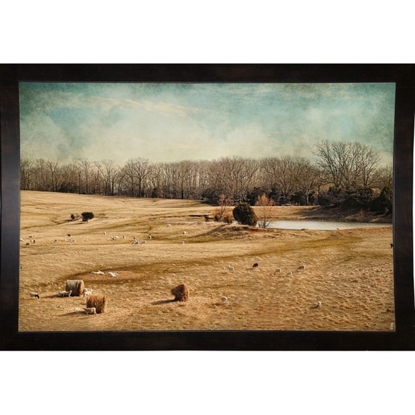 Sheep In The Meadow-JAIJOH140099 Print 13.25"x20" by Jai Johnson
