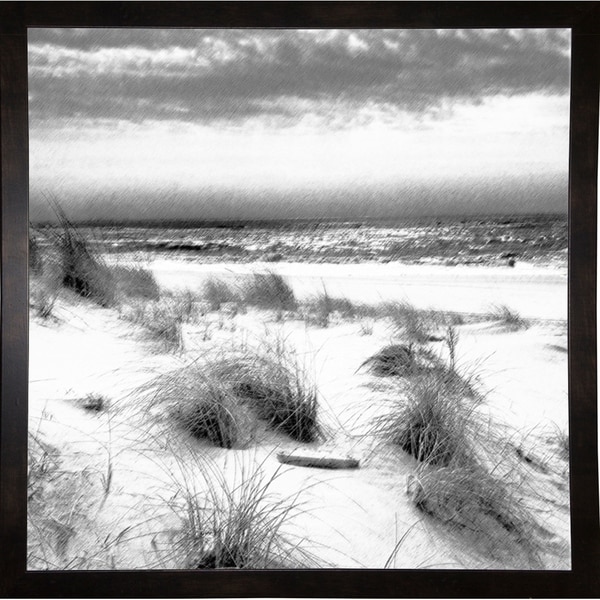 Moses Park And Ocean-HARBEA78031 Print 24.25"x24.25" by Harold Silverman - Beach, Palms & Lighthouses