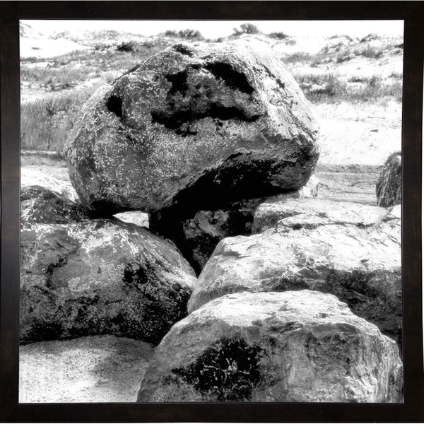 Boulders At The Sea-HARBEA77993 Print 20"x20" by Harold Silverman - Beach, Palms & Lighthouses