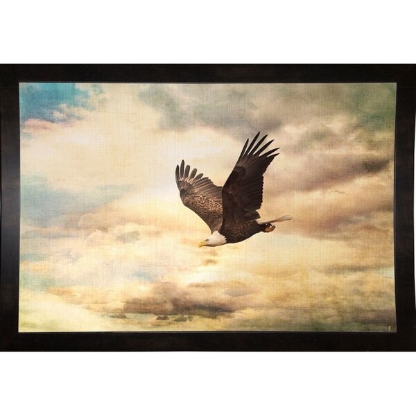 Early Evening Flight Bald Eagle 1-JAIJOH139734 Print 13.25"x20" by Jai Johnson