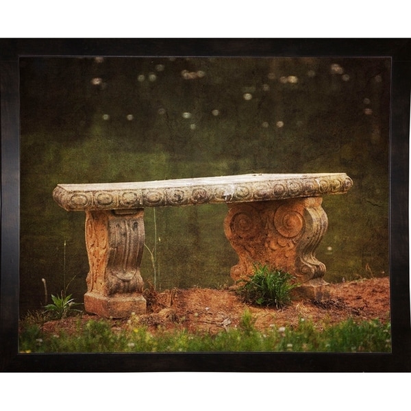 Waterside Bench-JAIJOH140155 Print 10.75"x13.25" by Jai Johnson