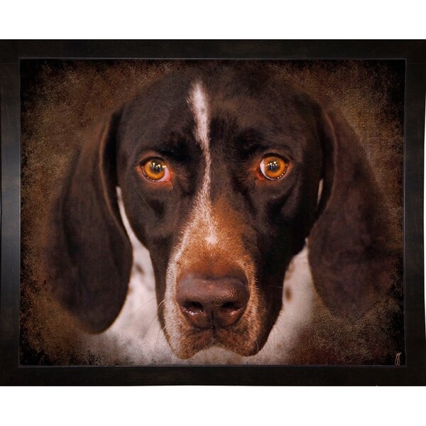 German Shorthaired Pointer Portrait-JAIJOH139754 Print 10.75"x13.25" by Jai Johnson