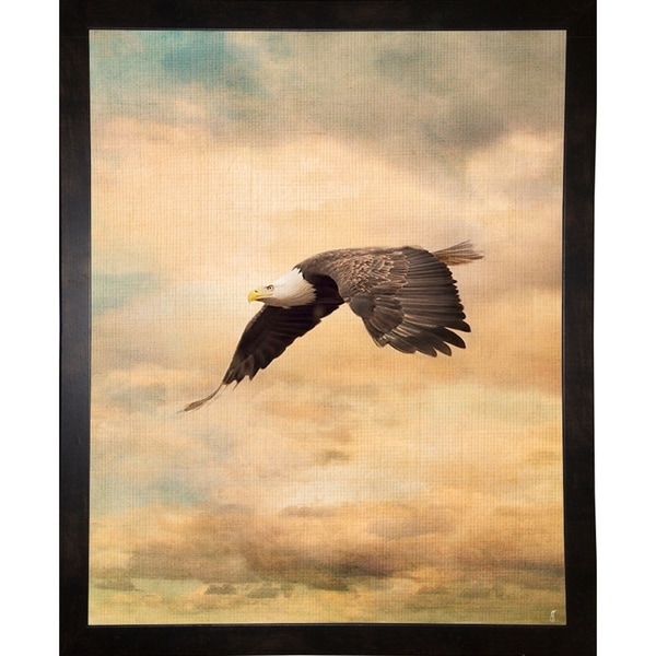 Early Evening Flight Bald Eagle 2-JAIJOH139735 Print 13.25"x10.75" by Jai Johnson