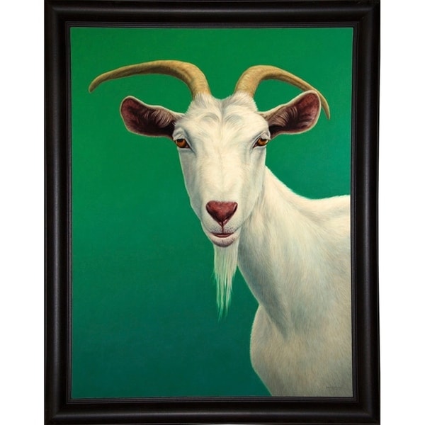 Portrait of A Goat-JAMJOH131729 Print 12"x9" by James W. Johnson