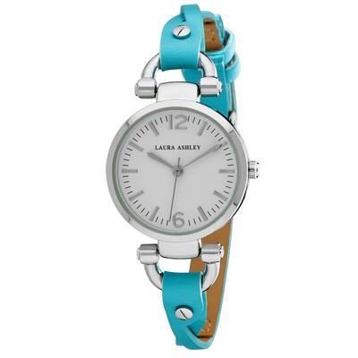 Laura Ashley Blue Ladies Dial Analog Display Twisted Band Round Watch