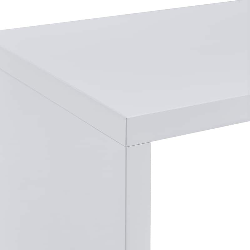 SEI Furniture Ballintoy Rotating Desk with Shelving