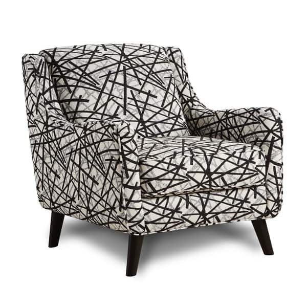 Shop Gemma Zebra Animal Print Modern Accent Chair Free Shipping