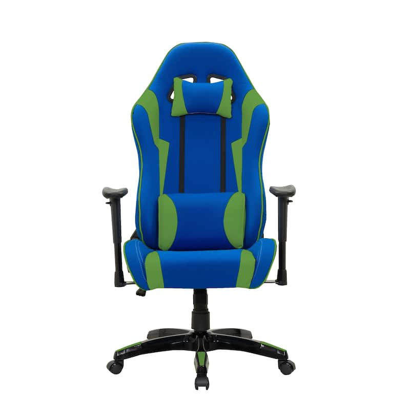 Porch & Den Banton Bonded Leather, Fabric, and Mesh High-back Ergonomic Gaming Chair