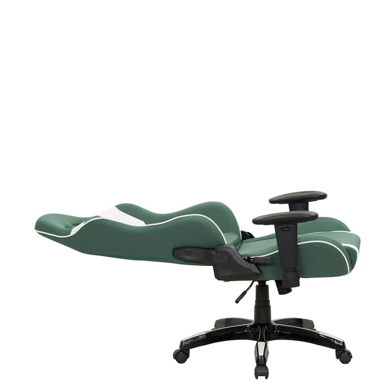 Porch & Den Banton Bonded Leather, Fabric, and Mesh High-back Ergonomic Gaming Chair