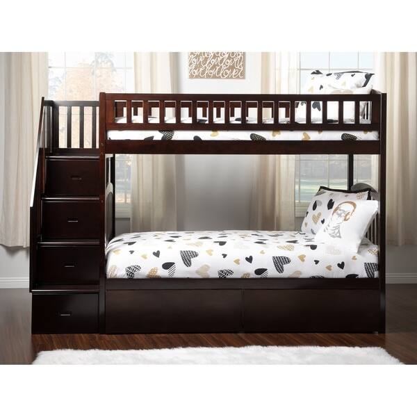 Shop Westbrook Staircase Bunk Twin Over Twin With 2 Urban Bed
