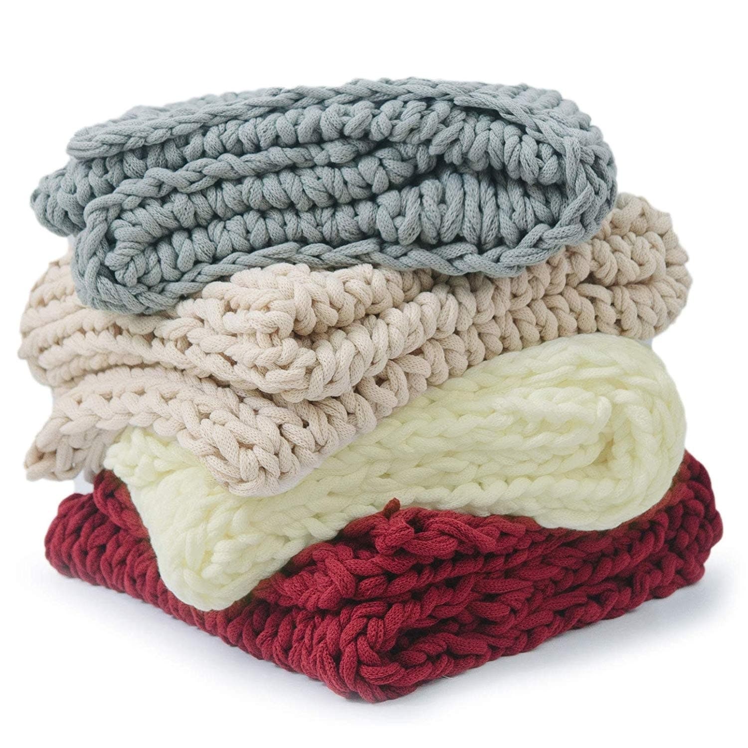Cheer Collection Ultra Plush And Soft Chunky Cable Knit Throw