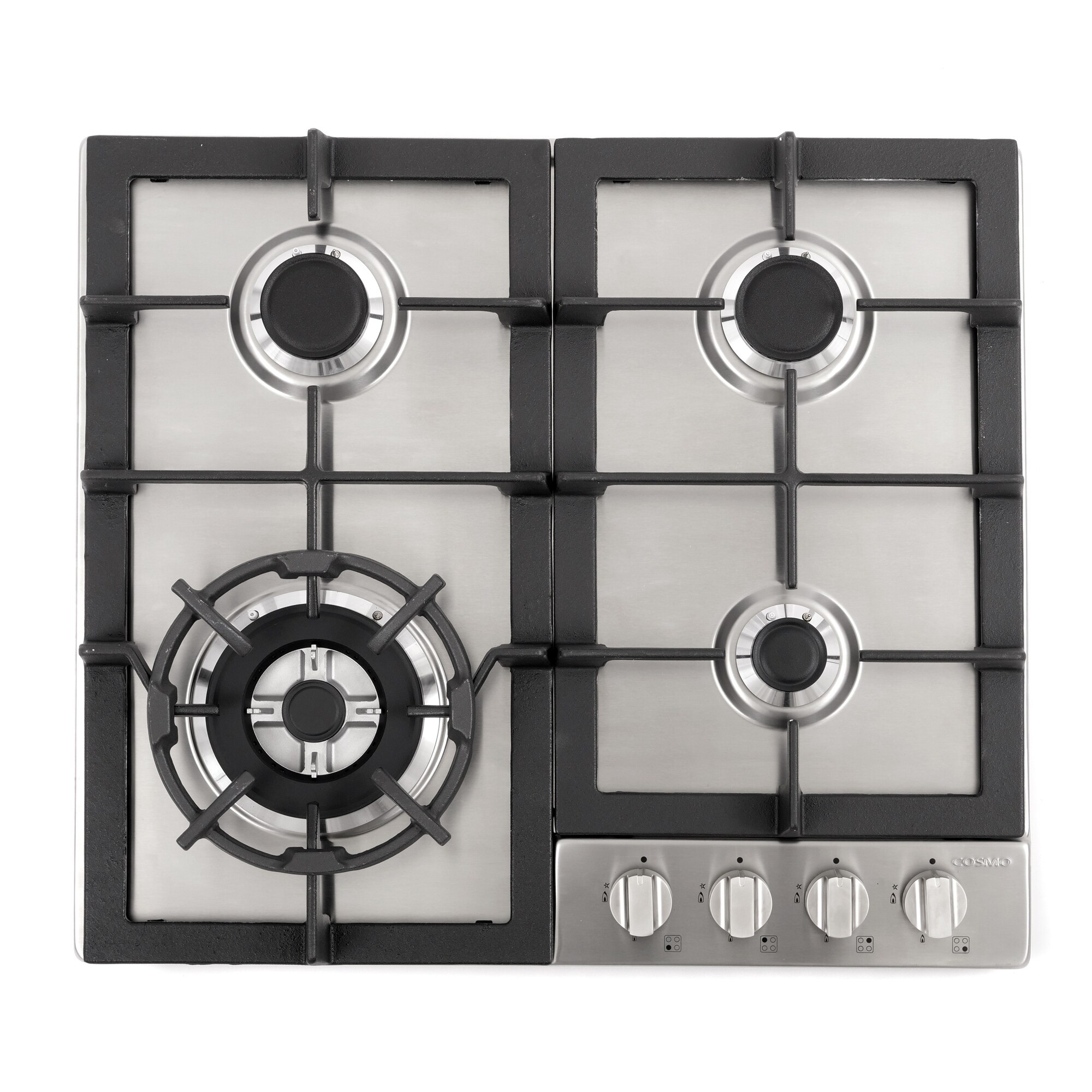 Shop Cosmo 24 In Gas Cooktop In Stainless Steel With 4 Sealed