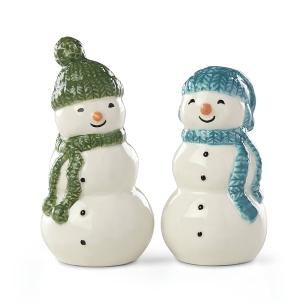 Lenox Balsam Lane Snowman Salt & Pepper Set
