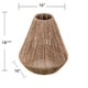 preview thumbnail 8 of 6, The Curated Nomad Westlake Seagrass Shade (16-inch Pendant)