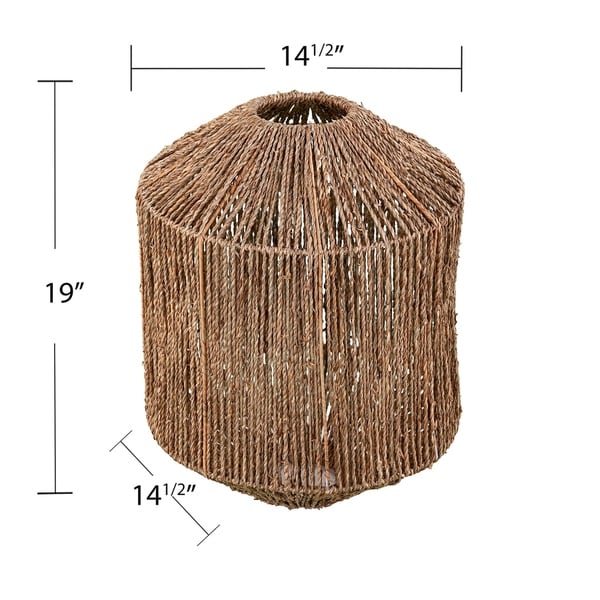 the curated nomad westlake seagrass pendant shade