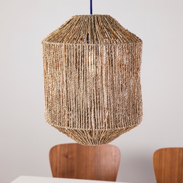 the curated nomad westlake seagrass pendant shade