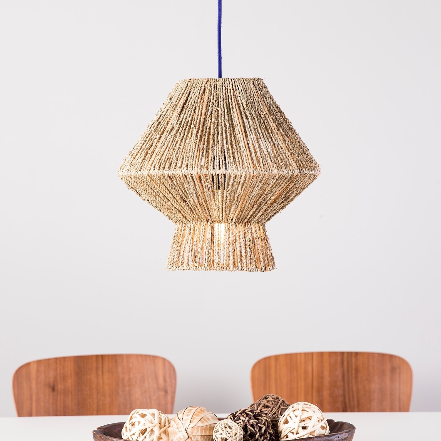 the curated nomad westlake seagrass pendant shade