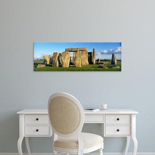 Easy Art Prints Panoramic Images's 'Stonehenge, Wiltshire, England, United Kingdom' Premium Canvas Art