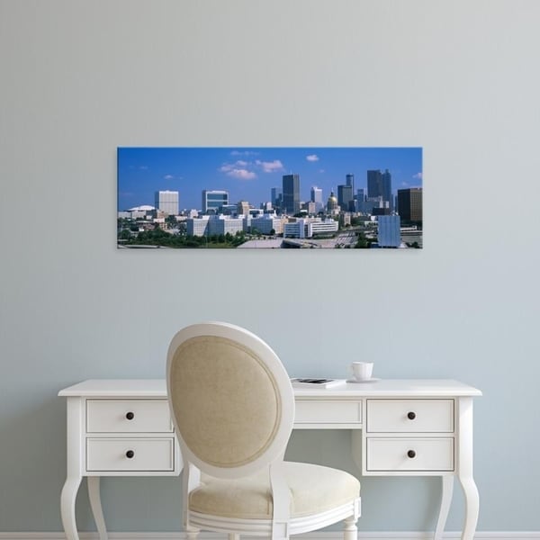 Easy Art Prints Panoramic Images's 'Skyscrapers in a city, Atlanta, Georgia, USA' Premium Canvas Art