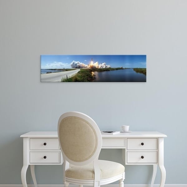Easy Art Prints Panoramic Images's 'Launch, Kennedy Space Center, Florida, USA' Premium Canvas Art