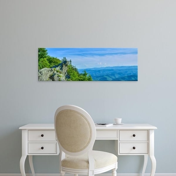 Easy Art Prints Panoramic Images's 'Grandfather Mountain state park near Linville, North Carolina.' Premium Canvas Art