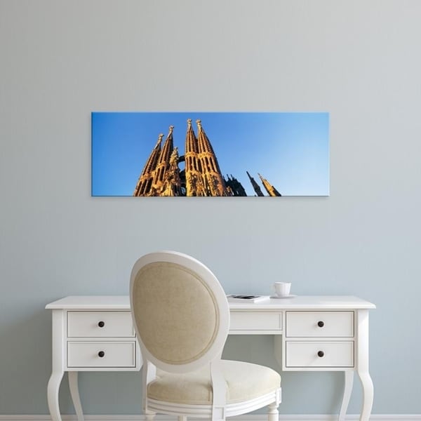 Easy Art Prints Panoramic Images's 'Low angle view of a church, Sagrada Familia, Barcelona, Spain' Premium Canvas Art