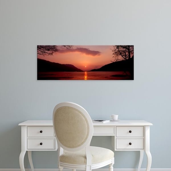 Easy Art Prints Panoramic Images's 'Loch Leven, Ballachulish, Lochaber, Highlands Region, Scotland' Canvas Art