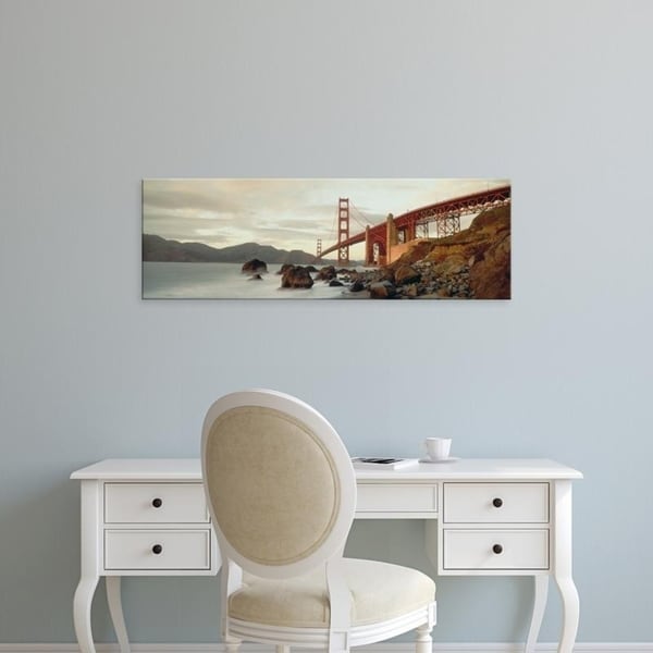 Easy Art Prints Panoramic Images's 'Golden Gate Bridge San Francisco CA USA' Premium Canvas Art