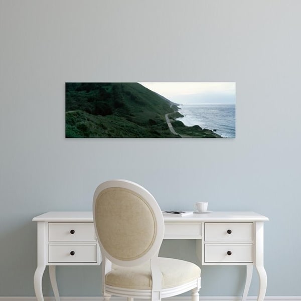Easy Art Prints Panoramic Images's 'Coastline, Big Sur, California, USA' Premium Canvas Art