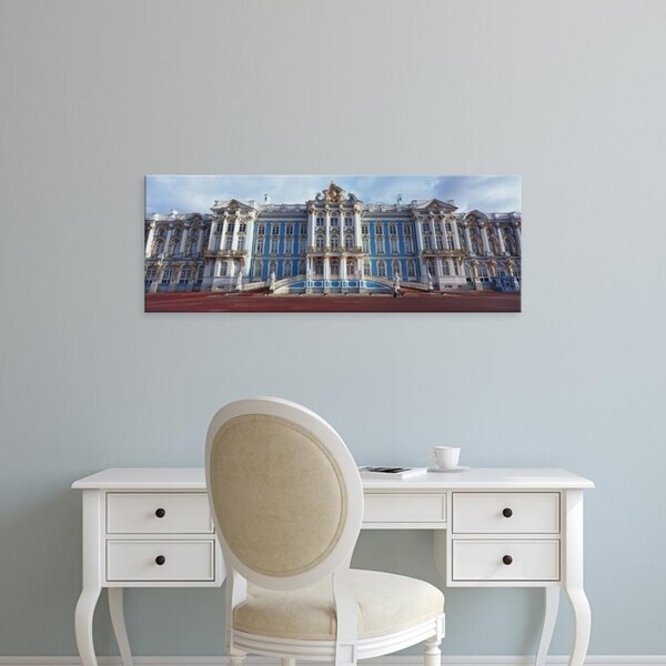 Easy Art Prints Panoramic Images's 'Facade of a palace, Catherine Palace, Pushkin, St. Petersburg, Russia' Premium Canvas Art