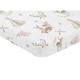 preview thumbnail 2 of 1, Sweet Jojo Designs Blush Pink, Mint Green and White Boho Woodland Deer Floral Collection Fitted Mini Portable Crib Sheet