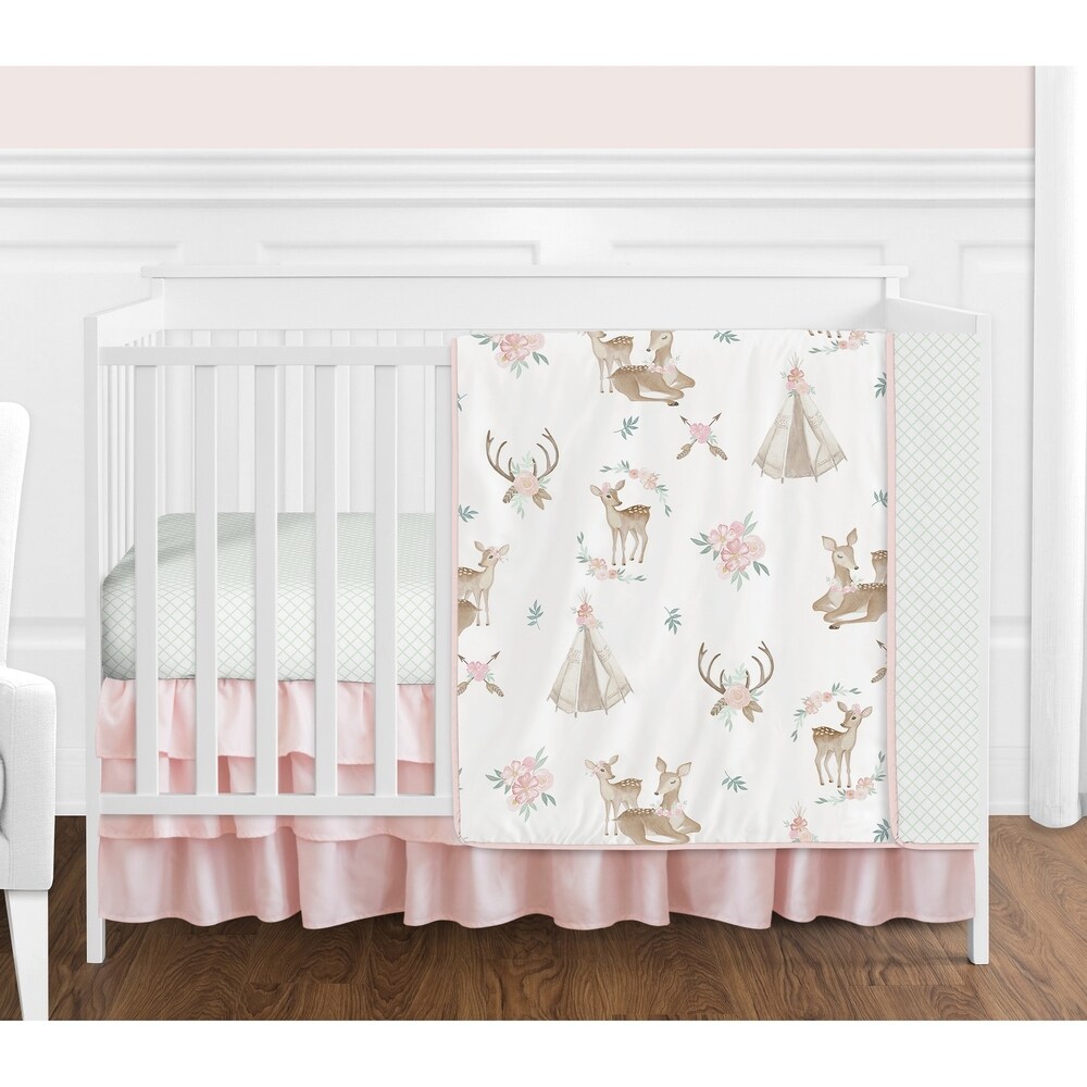 baby girl fox bedding