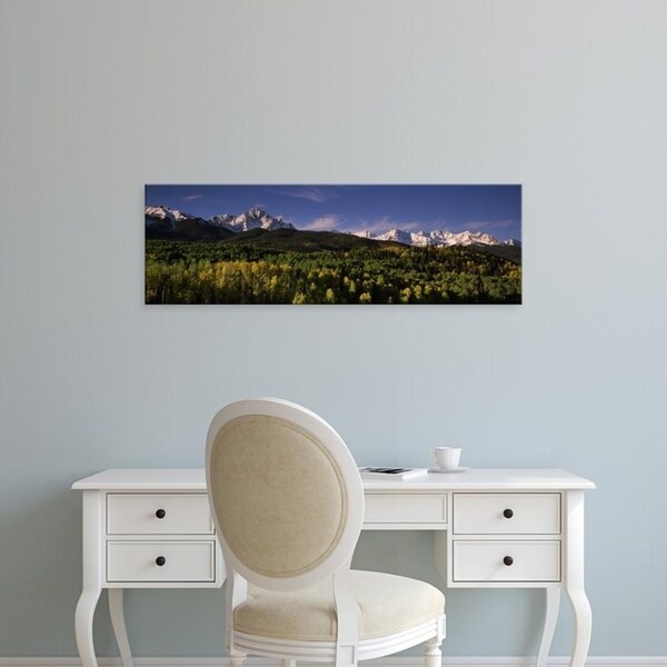 Easy Art Prints Panoramic Images's 'Mountains, Sneffels Range, Dallas Divide, Uncompahgre National Forest, Colorado' Canvas Art