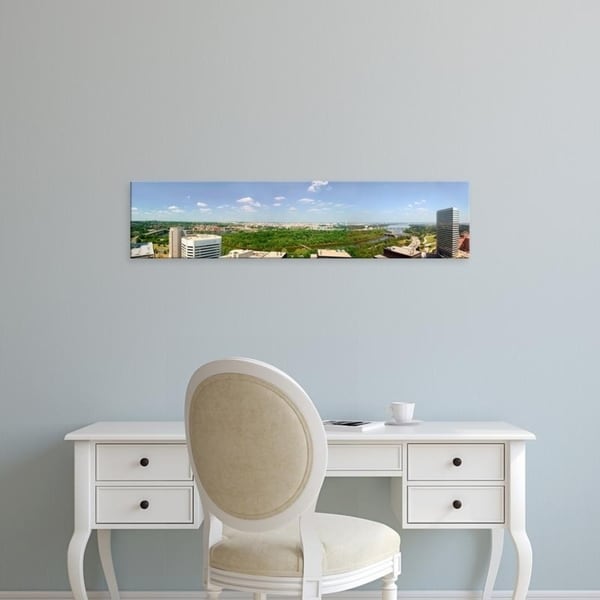 Easy Art Prints Panoramic Images's 'Panoramic aerial view of Washington D.C.' Premium Canvas Art