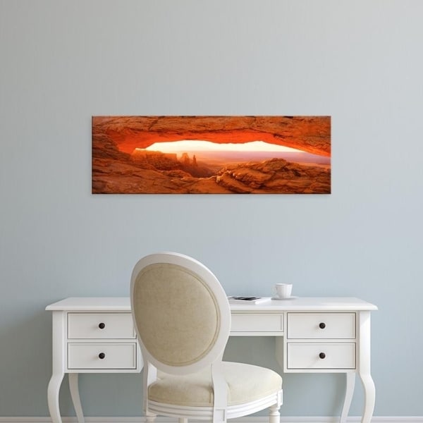 Easy Art Prints Panoramic Images's 'Mesa Arch Canyonlands National Park UT USA' Premium Canvas Art