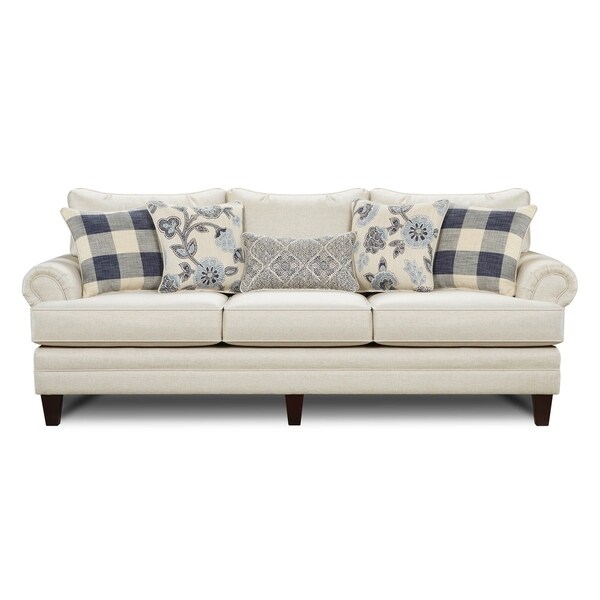 Catalina White Linen Sofa
