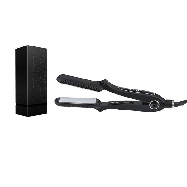 Shop Cortex International Black Series Duo 1 25 0 5 Travel Size Gemstone Infused Ceramic Plates Duet Flat Iron Rose Wood Overstock 29330122