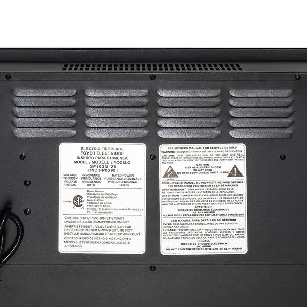 Shop Akdy 30 Black Freestanding 1 Settings Logs Electric