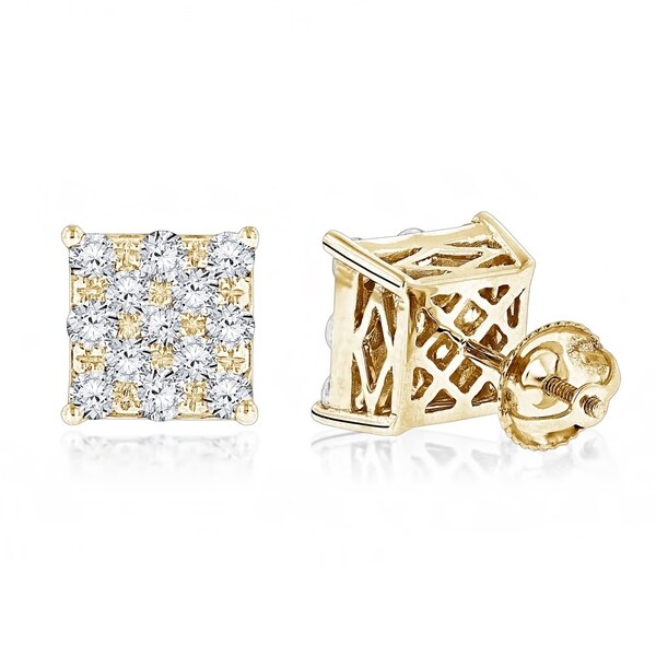 designer gold stud earrings
